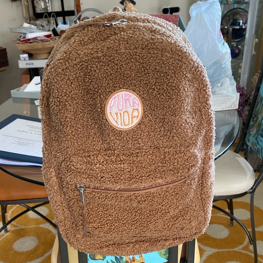 Pura Vida teddy bear daypack